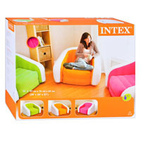 Велюр кресло Intex 68571 (97-76-69 см, 3 цвета)