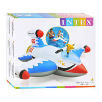 Плотик космический корабль с водяным пистолетом Intex 57539 2 вида