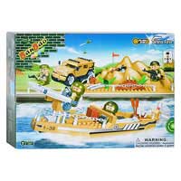 Конструктор BANBAO 8239 "Военная база,транспорт,инер-й",480 дет,фигурки 4шт,45-34-9см