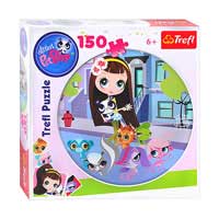 Пазл Trefl 39090  Littles Pet Shop, контурные, 150 дет, в кор-ке, 28-28-6 см
