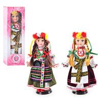 Кукла D 13650 (30шт) фарфор, на подставке, украиночка, 2 вида, 37см, в кор-ке,41-12,5-8,5см
