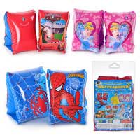 Нарукавники MS 0134 3 вида(spiderman, cars, принцессы) в кульке