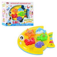 Игра 7385 2в1, Подводный мир, муз,звук(рус),свет, на бат-ке, в кор-ке,32,5-26-9см
