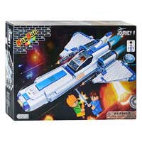 Конструктор BANBAO 6406 "Космический корабль", 382 дет, свет, фигурки 3 шт, 40-30-7см