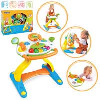 Игровой центр 2084 (3шт) каталка-ходунки,муз,зв.жив,свет,руль,зерк,на бат-ке,в кор-ке,60-44-16см