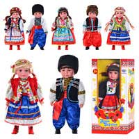 Кукла M 2132 UI (24шт)Діти України,Катеринка,муз(укр),5вид,Олесь,звук(укр),3вида,в кор-ке,49-24-12см