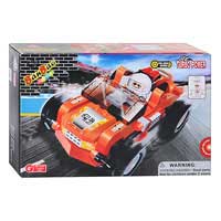 Конструктор BANBAO 8623 "Гоночный автомобиль", инер-й, 108 дет, фигурка, 23-15-5см