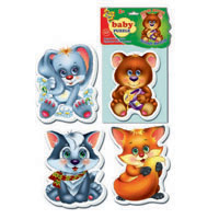 Магнитные беби пазлы Vladi Toys VT3208 (8 видов)