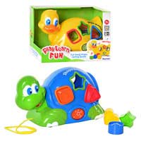 Игра 31538-9 (12шт) сортер,каталка,2 вида (утка,черепаха), звук,свет,на бат-ке,в кор-ке,28-19-13,5см