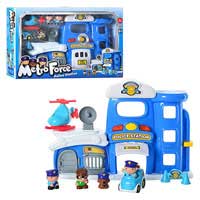 Игра 32822 (3шт) Полицейская станция,фигурки3шт,машинка,верт,звук,свет,на бат-ке,в кор-ке,62-39-11см