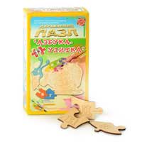 Деревянная игрушка Пазл идр 0206 (18шт) Улитка-азбука, 33 дет, раскраска, в кор-ке, 24-13,5-5,5см