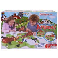 Игра 007-30 B (24шт) настольная,игр.поле, дом.животн4 шт,шарики20шт,наклейки,в кор-ке, 36-26-5-9,5см