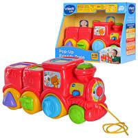 Каталка 151103 (4шт) паровозик,животн 3шт,муз(анг),зв жив,свет,рег гр,на бат-ке,в кор-ке, 30-24-13см