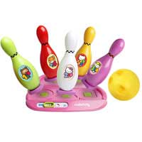 Игра 65037 (6шт) HK,боулинг,3 реж(цифр,муз,зв),кегли 5шт,шар,подстав,на бат-ке,в кор-ке,37-22-11,5см