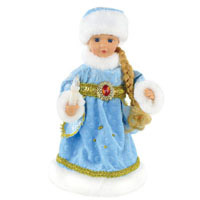 Снегурочка 40см музыка, движение, свет C11704 (18шт)