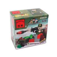 Конструктор BRICK 828 (420шт) артелерист, 18дет, в кор-ке, 7-7-4,5см