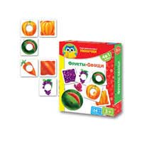 Игра Умнички. Фрукти-овощи Vladi Toys VT1306-06 рус, укр