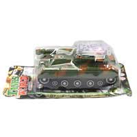 Танк T 991-5 (72шт) заводной, 16,5см, свет, на листе, 25,5-14-8,5см