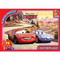 Пазл из серии Cars (Тачки) G-Toys 5 видов