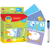 Умнички. Пиши и вытирай с маркером Vladi Toys VT1305-03 (рус, укр)