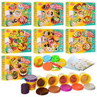 Пластилин MK 0417 (14шт) 6цветов,формочки,тарелочки,столов приб,7 видов, в кор_ке,37_26,5_7см