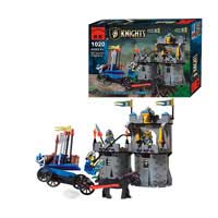 Конструктор BRICK 1020 (24шт) замок, рыцари 3шт, оружие, 267дет, в кор-ке, 36,5-28,5-5,5см