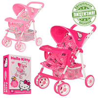 Коляска прогулочная для кукол Hello Kitty HK 00026 
