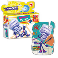Магнитный мягкий пазл Фиксики Vladi Toys VT1504-24-25-26-27-28 4 вида