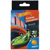 Крейда кольорова, 12шт. Hot Wheels