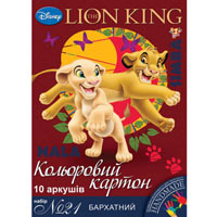 Наб.№21 цв.картона бархатного А4(10л), в ящ. мiх: 2 дизайна