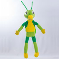 Мягкая игрушка Кузнечик Кузя м/с Лунтик (57 см, Копиця 00666)