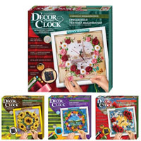 Набор D'ecor clock (вышивка) Danko toys DС-01-01, 02, 03, 04, 05 5 видов