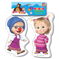 Макси пазл Маша и Медведь Vladi Toys VT1108-03/04 2 вида