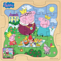 Деревянный пазл Peppa pig Королевская семья Пеппы