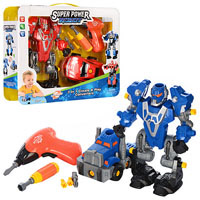 Игровой набор с разборным роботом и машинкой  Super power robot 3 в 1 1501-02 2 вида