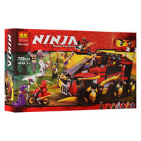 Конструктор BELA 10325 Ninja, транспорт, 755 дет