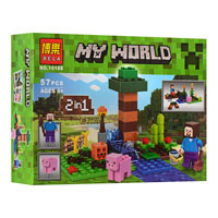 Конструктор BELA 10188 My world, 57 дет
