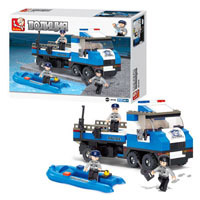 Конструктор SLUBAN M38 B0186  полиция 202 дет