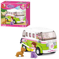 Конструктор SLUBAN M38 B0523 автобус, фигурки, 158 дет
