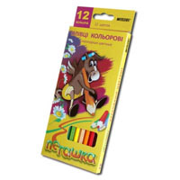Карандаши  12 цветов шестигранные , Пегашка, Marco