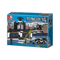 Конструктор SLUBAN M38 B1500  полицейский участок, 385 дет