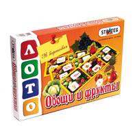 Игра 161, 471  (укр/рус.)  Стратег, Лото "Овощи и фрукты", (2 вида)