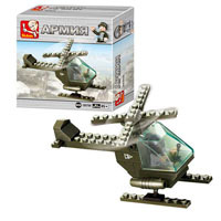 Конструктор SLUBAN M38 B5700 военный вертолет, 51 дет