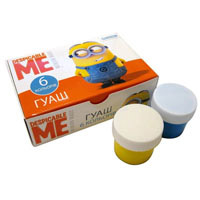 Гуаш. Набір із 6 кольорів (по 20 мл.). Despicable Me © Universal Studios
