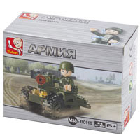 Конструктор SLUBAN M38_B0118 (120шт) армия, пулемет, фигурка, 24дет, в кор_ке, 9,5_7_4,5см