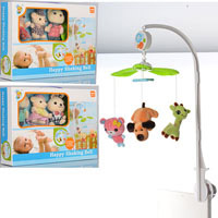 Карусель на кроватку Happy shaking bell D086-7-8, 3 вида