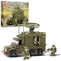 Конструктор SLUBAN M38_B0300 (32шт) армия, военная машина, фигурки, 231дет, в кор_ке, 33_23,5_5,5см