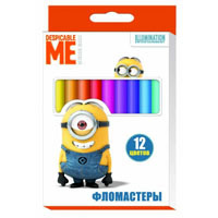 Фломастери  тм Despicable Me © Universal Studios, 12 кольорів