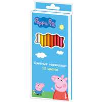 Кольорові олівці " Свинка Пеппа " 12 кольорів , тм « Peppa Pig »