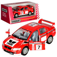 Машинка KINSMART KT 5048 W  1:36 MITSUBISHI LANCER EVOLUTION VII